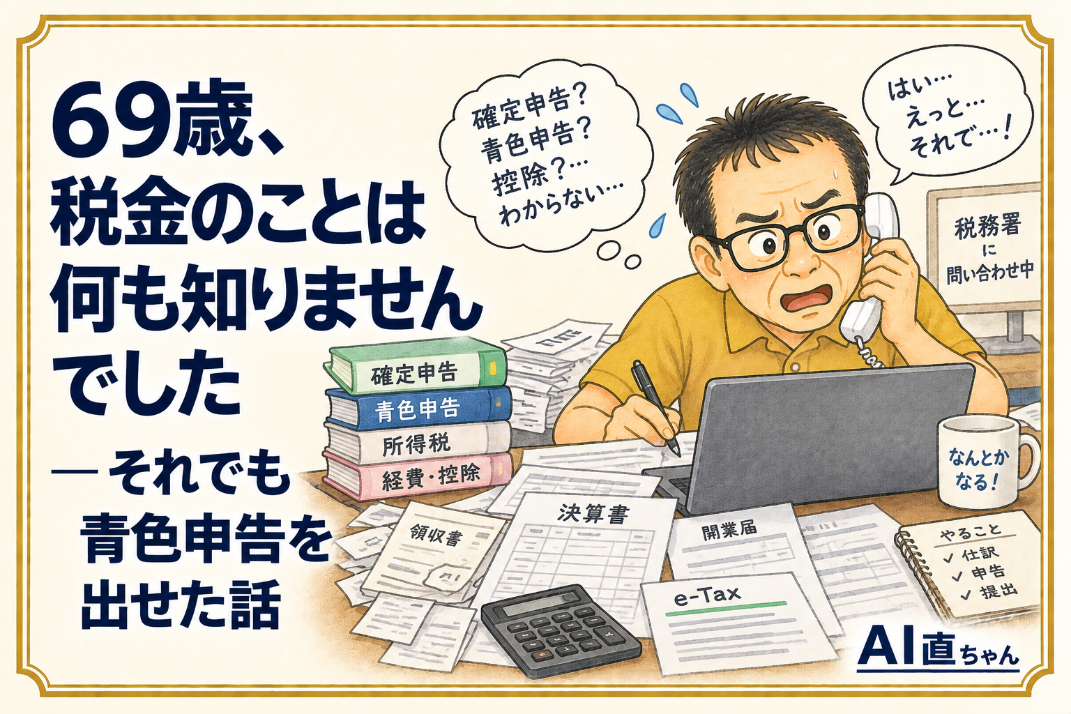 税金のことは何も知りませんでした ― それでも青色申告を出せた話