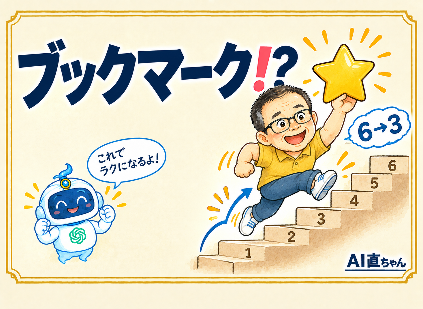 ブログを書き始めるまで6画面→3画面に ― 「新規投稿」を直接開くブックマークのすすめ